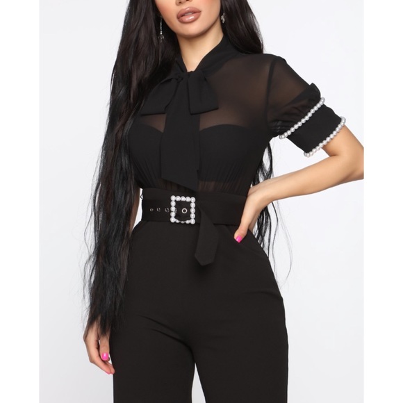 pearl jumpsuit fashion nova